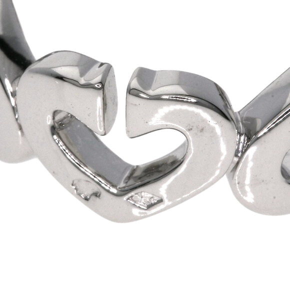 CARTIER 18k Silver Diamond Heart Ring #47 - Picture 8 of 9